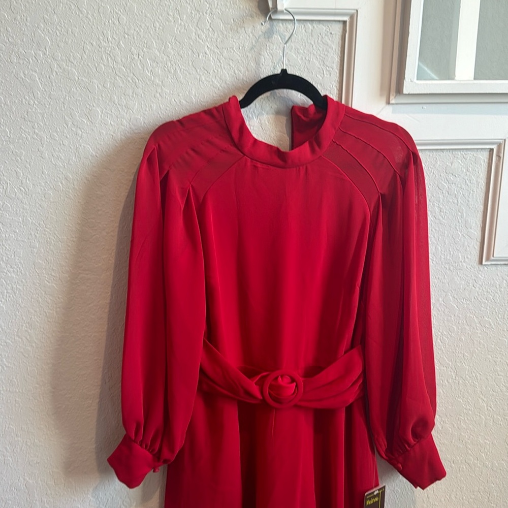 Long sleeve dress.
